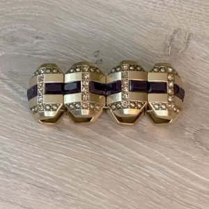 Elastic gold plated bracelet